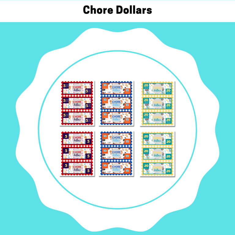 Cat Chore Dollars And Screen Time Dollars