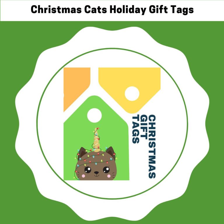 Christmas Cats Holiday Gift Tags
