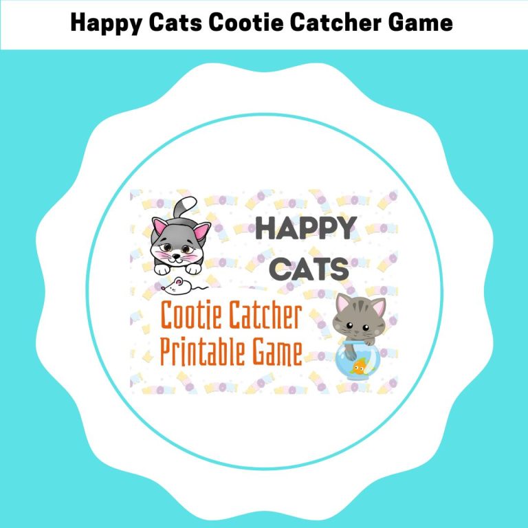 Happy Cats Cootie Catcher Game